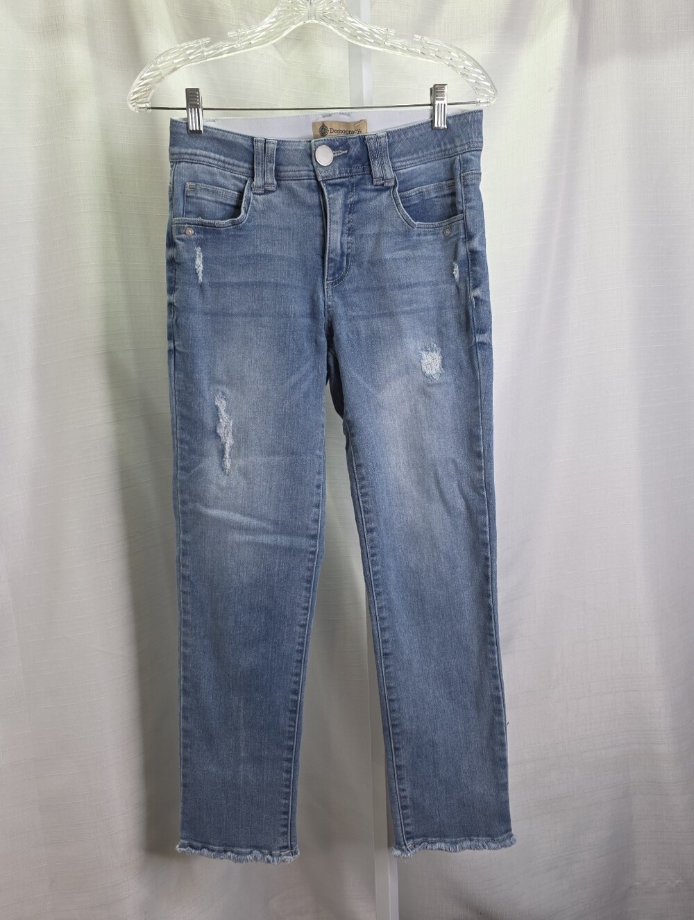 Democracy ABsolution Frayed Hem Cropped Jeans Size 2
